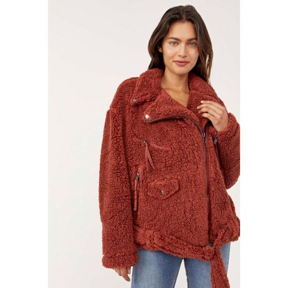 Free People
Cozy Slouchy Moto Jacket size M - Picture 1 of 11